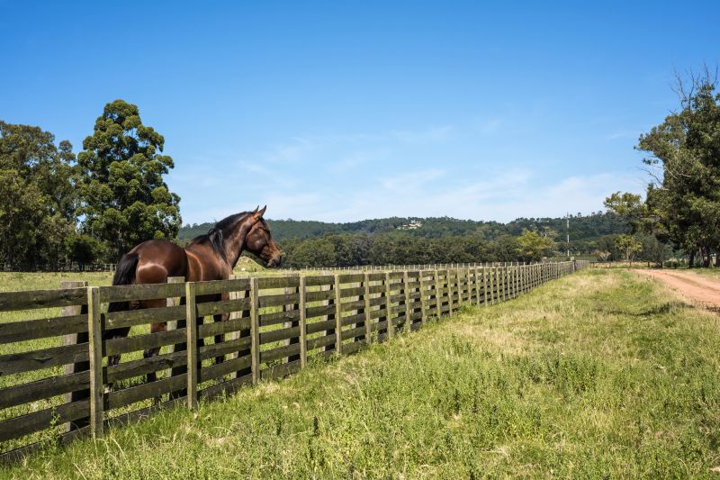 Wooden Farm Fence Installation